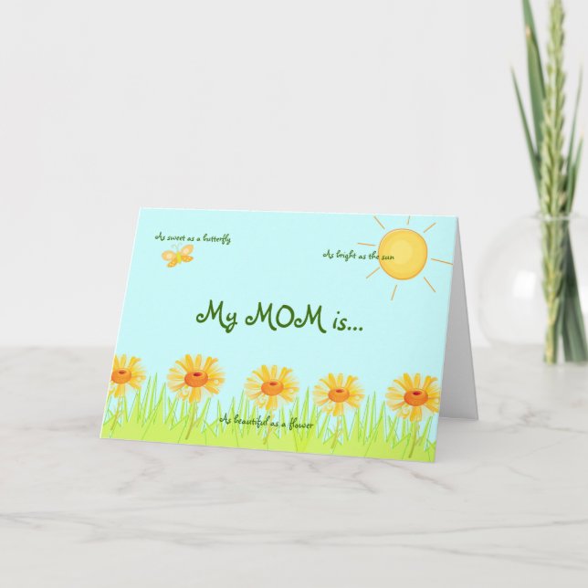 Tarjeta Mi Mamá Es (Anverso)