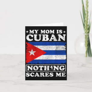 Tarjeta Mi mamá es cubana nada me asusta día de la madre c