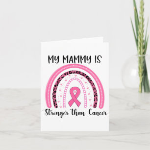 Tarjeta Mi mamá es más fuerte que el cáncer de mama
