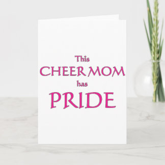 Tarjeta ¡Mi mamá está orgullosa! Orgullosa mamá aclamadora
