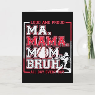 Tarjeta Mi Mamá Mamá Bruh Bysebyll Mamá Orgullosa Madre