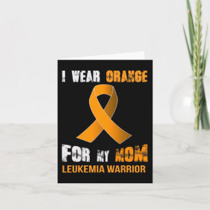 Tarjeta MI MAMÁ MI LEUKEMIA WARRIOR Leucemia Conciencia