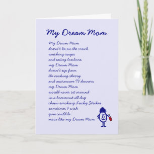 Tarjeta Mi mamá soñadora