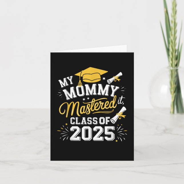 Tarjeta Mi Mami Obtuvo El Máster De Graduación De 2025 (Anverso)