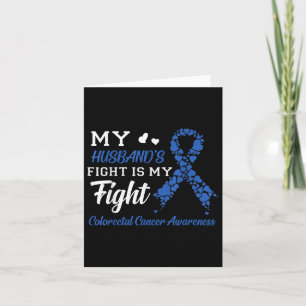 Tarjeta Mi Marido Lucha Contra El Cáncer Colorrectal
