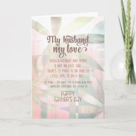 Tarjeta Mi marido, mi amor, el día del padre