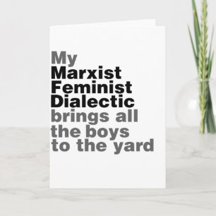 Tarjeta Mi marxista diplomático feminista trae a todos los