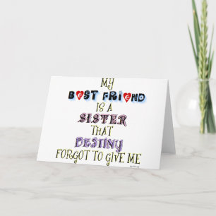 TARJETA MI MEJOR AMIGO