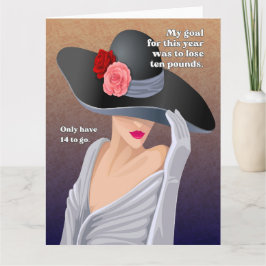 Tarjeta Mi Meta Divertido Saludo Retro