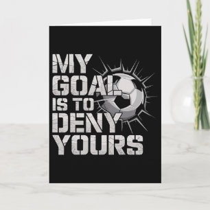 Tarjeta Mi meta es negar el tuyo fútbol _2 