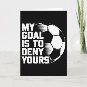 Tarjeta Mi meta es negar la tuya fútbol _1