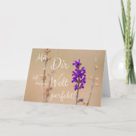 Tarjeta Mi mundo es contigo a la perfección!