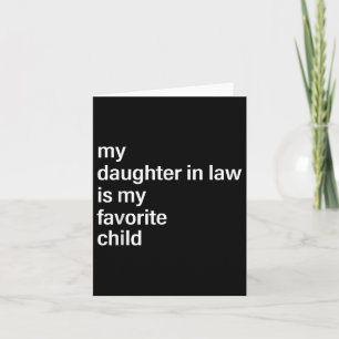 Tarjeta Mi nuera es mi hija favorita Día del padre