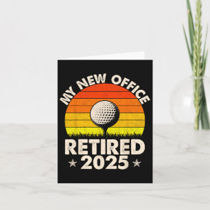 Tarjeta Mi nueva oficina retiró el amante del golf 2025