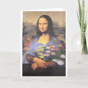 Tarjeta Mi nueva vestimenta - Mona Lisa en un Monet