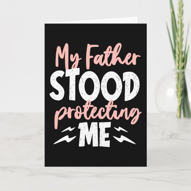 Tarjeta Mi padre me protegía (Anverso)