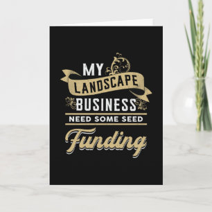 Tarjeta Mi paisajismo paisajista Jardín paisajista Funny