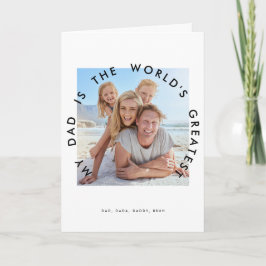 TARJETA MI PAPÁ ES EL MAYOR DÍA MUNDIAL DE LOS PADRES