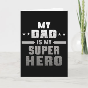 Tarjeta Mi papá es mi superhéroe Papá del día del padre