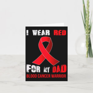 Tarjeta Mi papá - Mi guerrero del cáncer de sangre