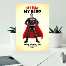 Mi papá mi héroe cumpleaños gracioso