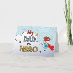 Tarjeta Mi Papá Mi Héroe Día del Padre