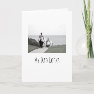 TARJETA MI PAPÁ ROCKS FELIZ DÍA DE LOS PADRES