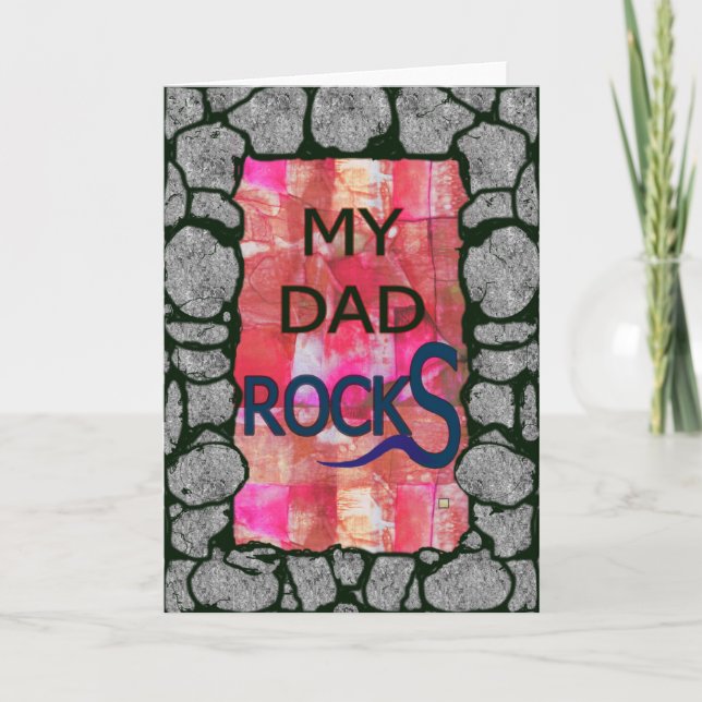 Tarjeta Mi papá se mueve (Anverso)