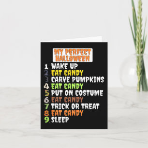 Tarjeta Mi perfecto halloween Fun Skeleton Guay Pump