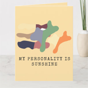 Tarjeta Mi personalidad es la luz del sol