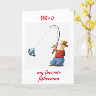TARJETA **MI PESCADOR FAVORITO** EN SU CUMPLEAÑOS
