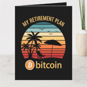 Tarjeta Mi Plan de Jubilación Bitcoin Playa Atardecer