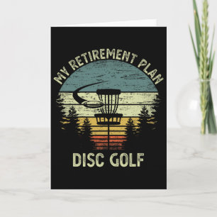 Tarjeta Mi Plan de Jubilación Divertido Disc Golf Senior P
