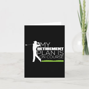 Tarjeta Mi Plan De Jubilación Está En Curso Funny Golf Ret