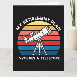 Tarjeta Mi plan de retiro implica un telescopio