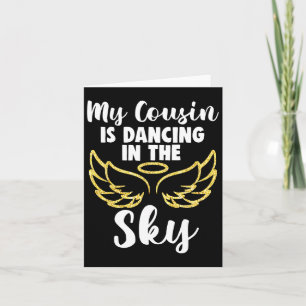 Tarjeta Mi prima está bailando en las alas del cielo en me