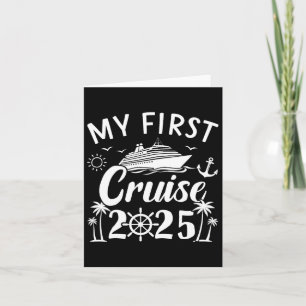Tarjeta Mi primer crucero 2025 Vacaciones familiares viaje