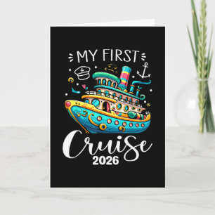 Tarjeta Mi primer crucero 2026 Lindo Crucero de vacaciones