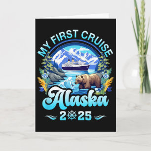 Tarjeta Mi primer crucero Alaska 2025 Crucero amigo famili