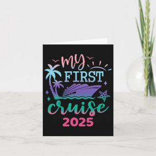 Tarjeta Mi primer crucero de vacaciones en familia 2025