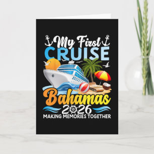Tarjeta Mi Primer Crucero Hamas 2026 Lindo Primer Crucero