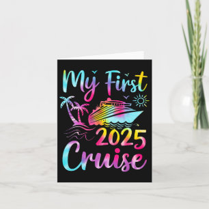 Tarjeta Mi primer crucero Vacaciones 2025 Familia coincide