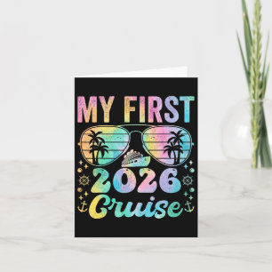 Tarjeta Mi primer crucero vacaciones 2026 Camisetas famili