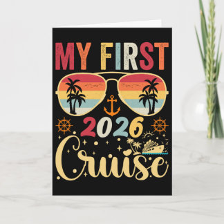 Tarjeta Mi Primer Crucero Vacaciones 2026 Familia Combinad