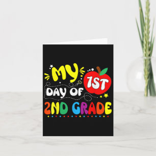 Tarjeta Mi Primer Día De 2do Grado Maestros Niños 1er Día