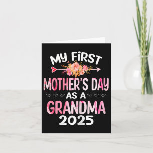 Tarjeta Mi Primer Día de la Madre Como Abuela 2025 Mothe G
