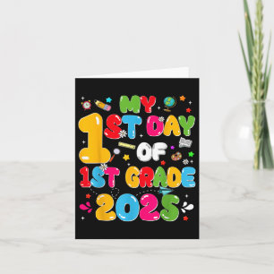 Tarjeta Mi Primer Día De Primer Grado 2025 De Vuelta A La