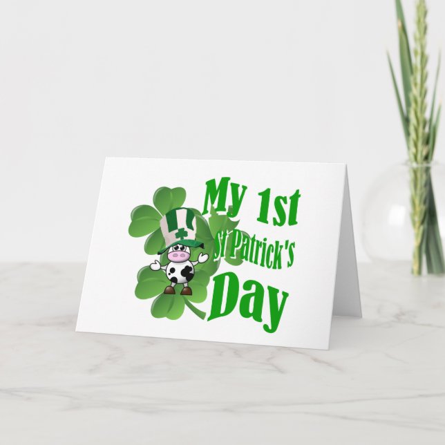 Tarjeta Mi primer día de San Patricio (Anverso)