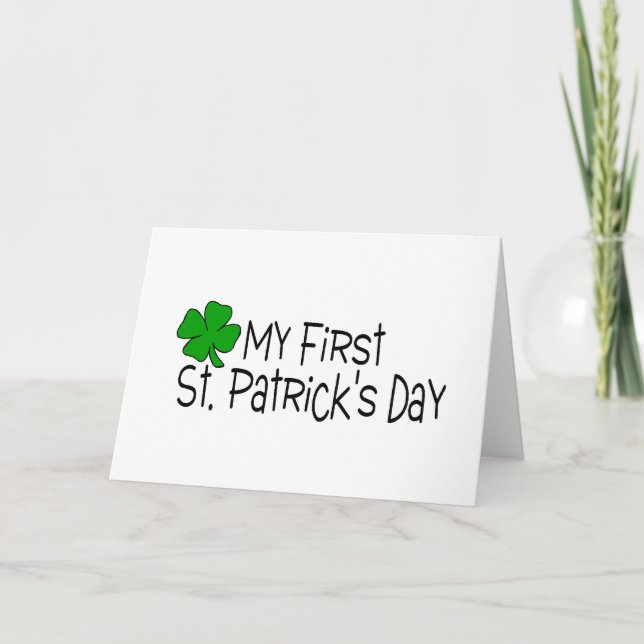 Tarjeta Mi primer día del St Patricks (Anverso)