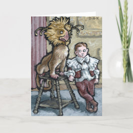 Tarjeta Mi primer Mascota #2 - Un saludo surrealista en bl